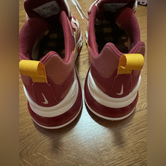 nike air max 270 react noble red team gold